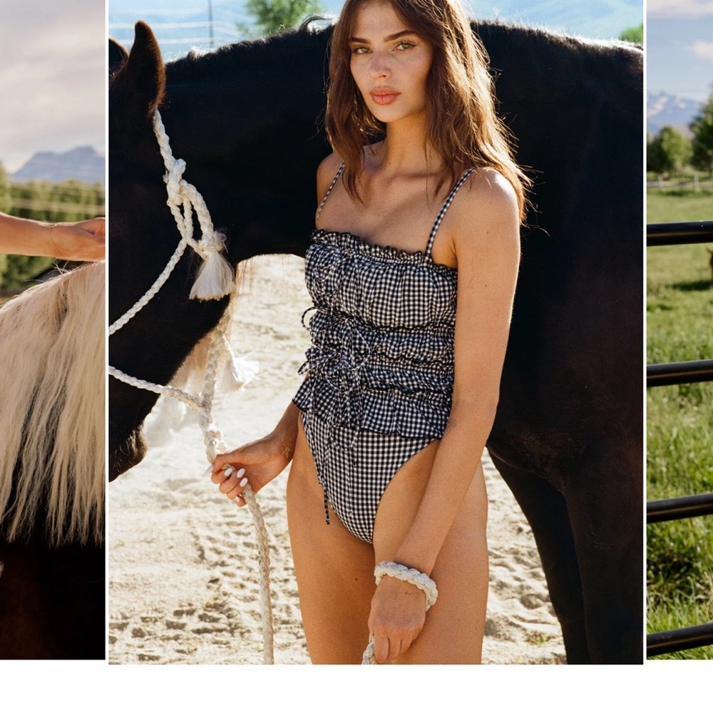 Skota Swim Cindy One Piece Gingham - Picture 3 of 5